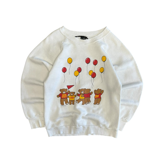 Vintage ‘86 ISU Teddy Bear Balloon Sweatshirt