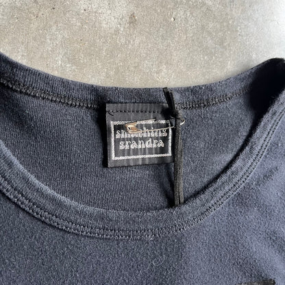 Women’s Vintage Smashing Srandra Black Baby Tee