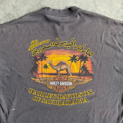 Harley Davidson ‘The Eagle Soars Alone’ Paint Splattered Saudi Arabia Tee