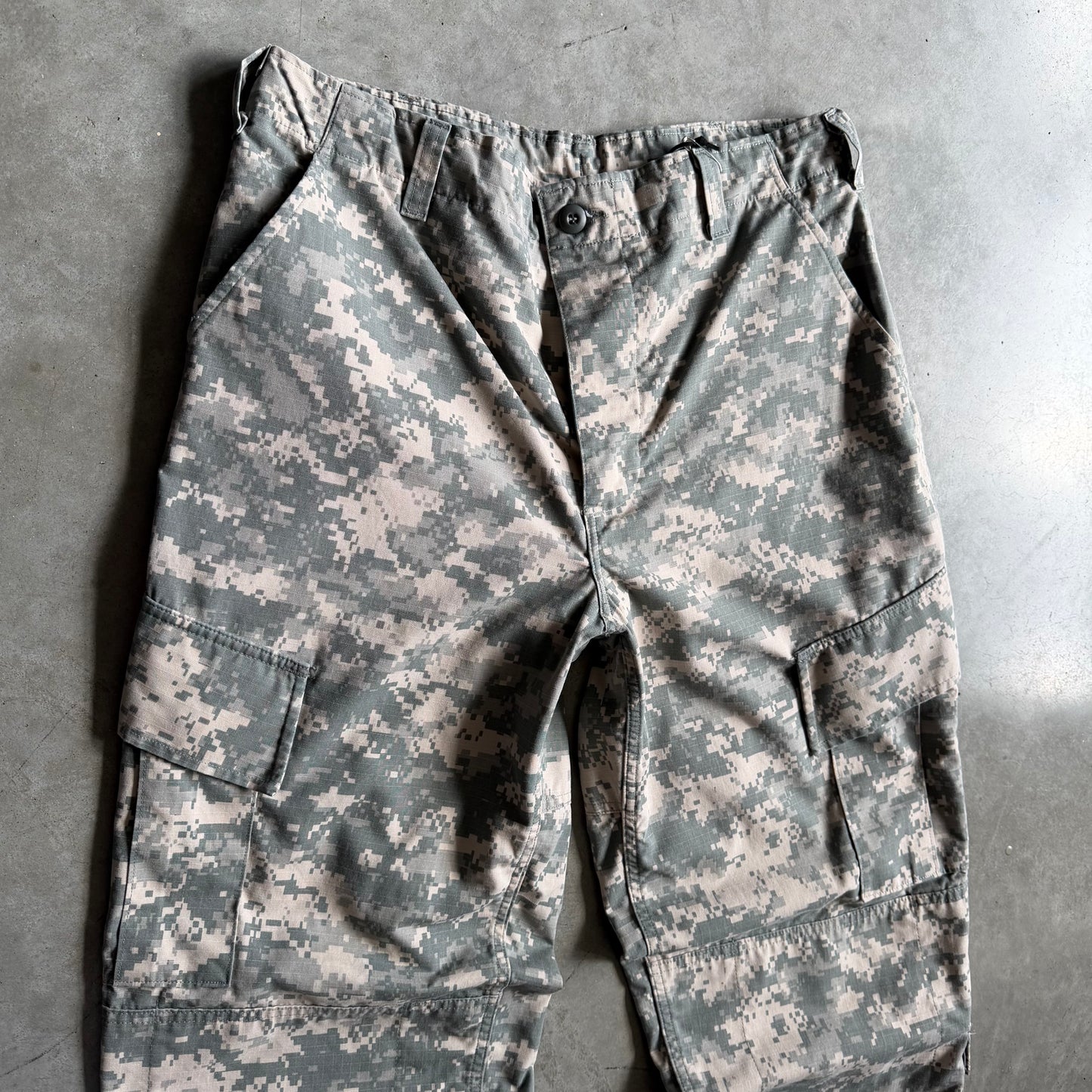 Y2K Military Digital Camo Cargo Fatigue Pants