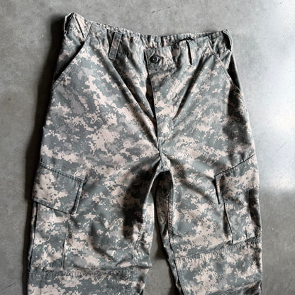 Y2K Military Digital Camo Cargo Fatigue Pants