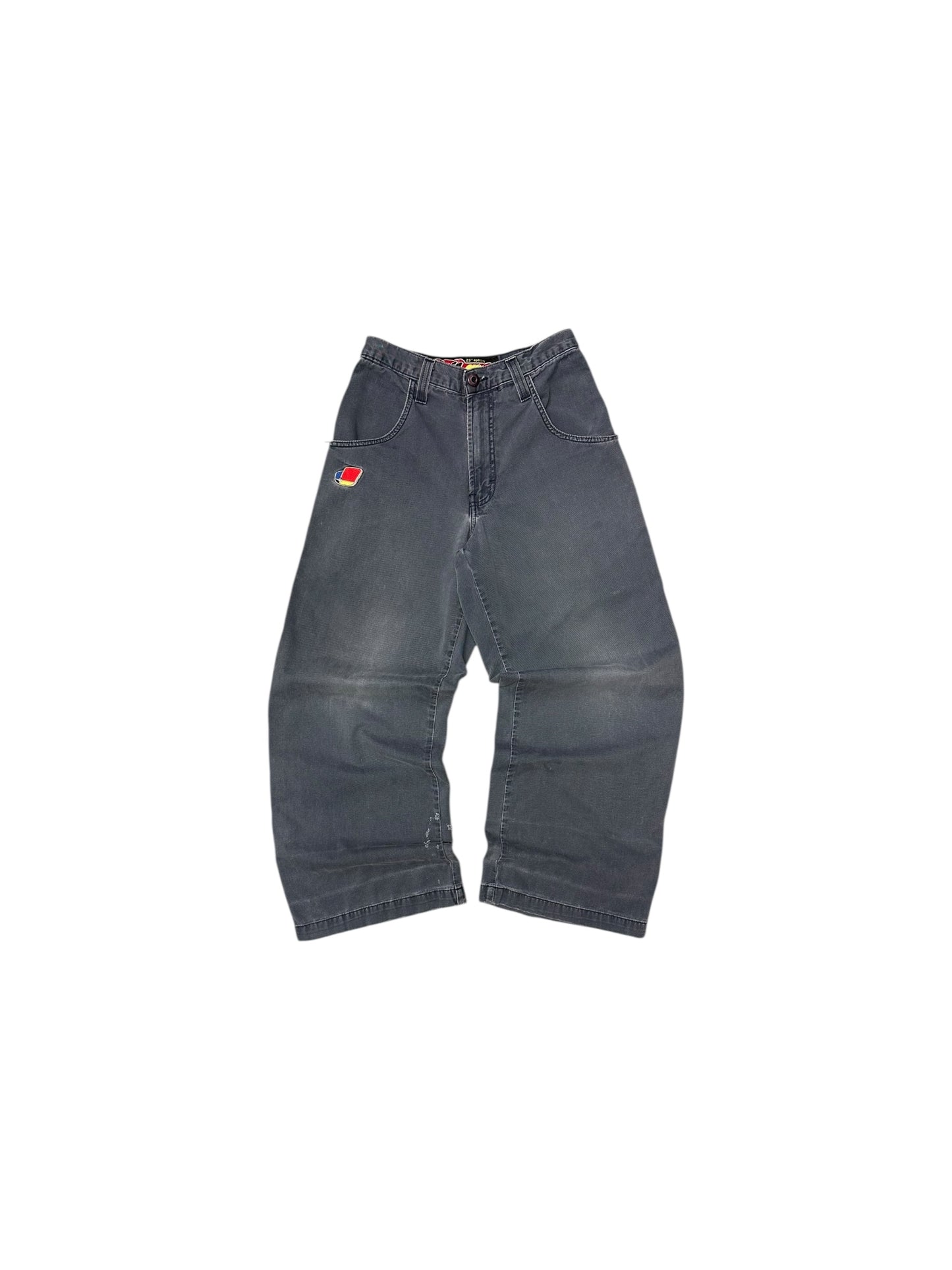 Women’s Y2K JNCO Distressed Blue Painter Wide Leg Pants