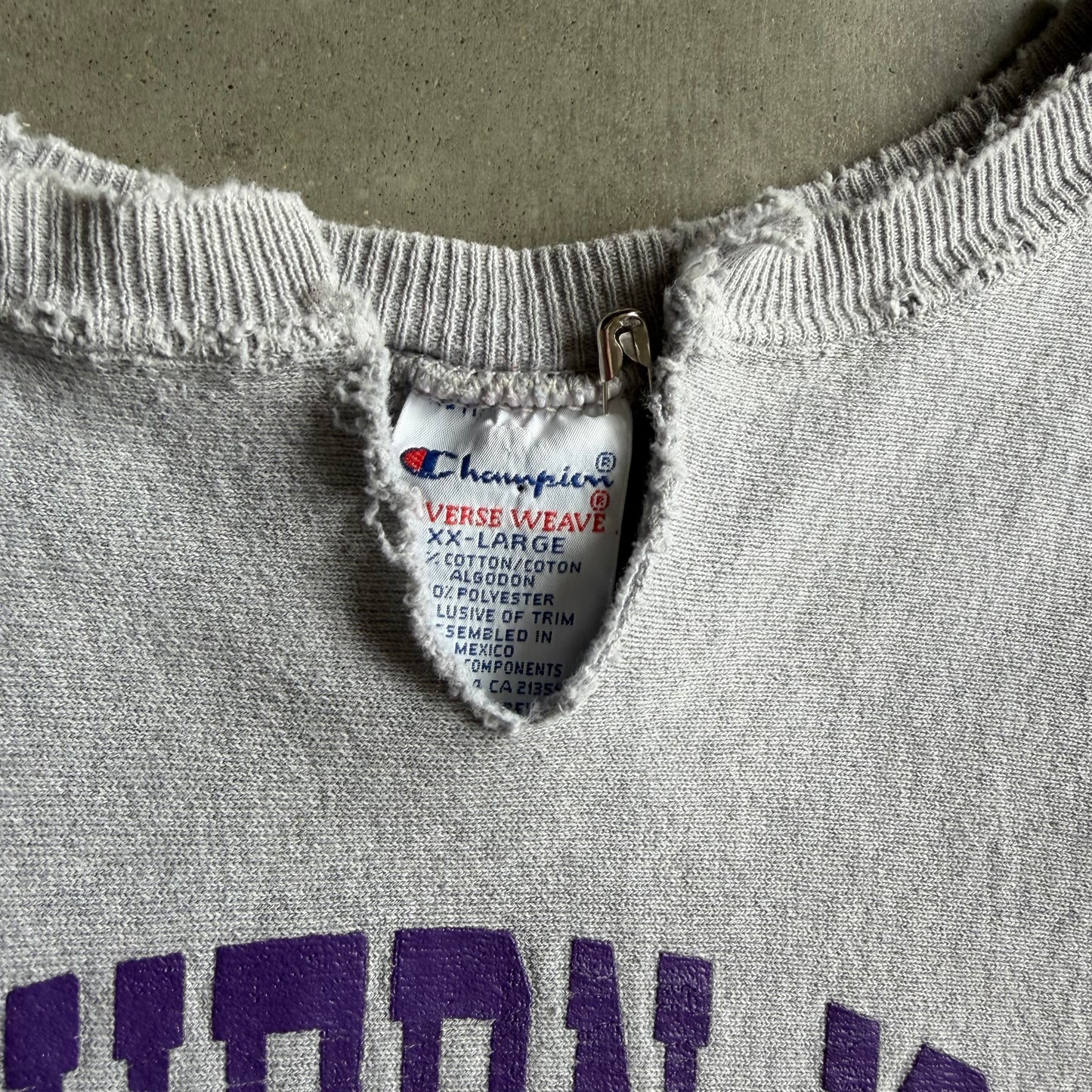 Vintage Champion Reverse Weave Northern Iowa Wrestling Sweatshirt