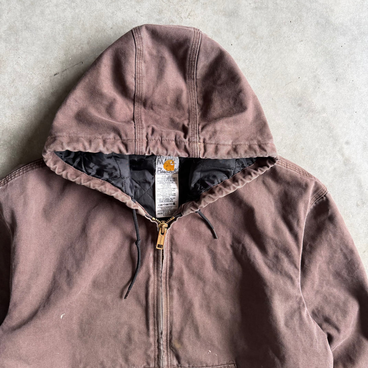 Carhartt ‘J280 DKB’ Dark Brown Quilt Lined Active Jacket