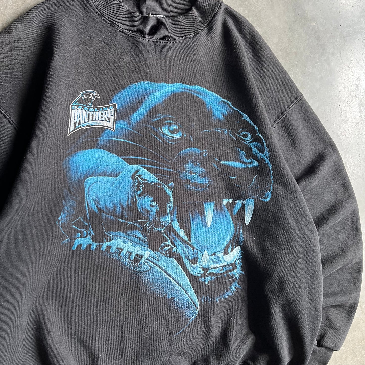 Vintage Pro Player Carolina Panthers 3D Graphic Crewneck
