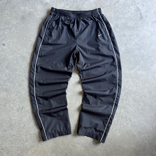 Y2K Nike Baggy Black & Grey Piped Track Pants