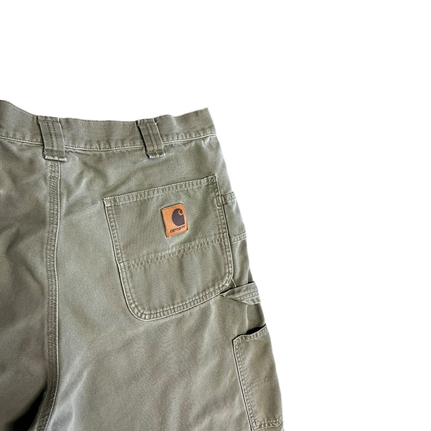 Vintage Carhartt Moss Green Canvas Shorts