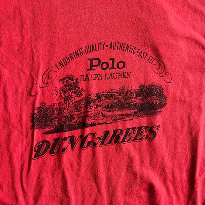 Vintage Polo Ralph Lauren Dungarees Red Tee