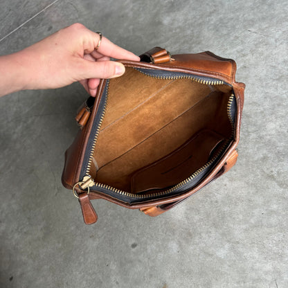 Vintage Coach Bonnie Cashin Slim Satchel British Tan