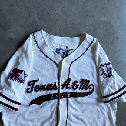 Vintage Texas A&M Aggies Starter Cotton Baseball Jersey