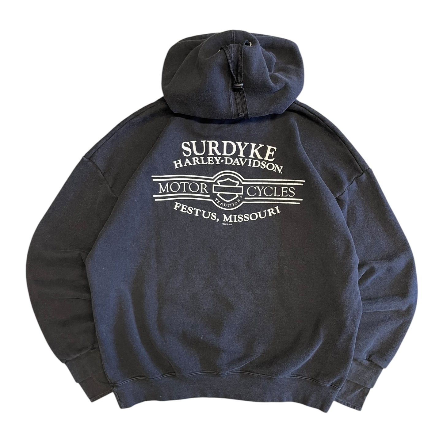 Vintage Harley Davidson Skull Mask Hoodie
