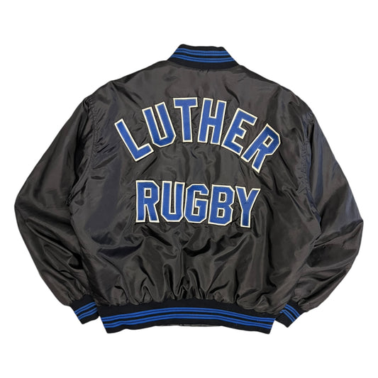 Vintage Luther College Rugby Varsity Satin Jacket