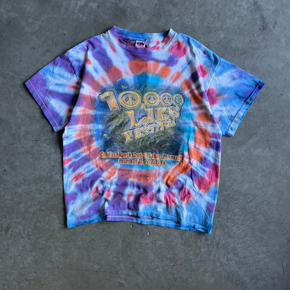 Y2K 10,000 Lakes Festival Tie Dye Tee