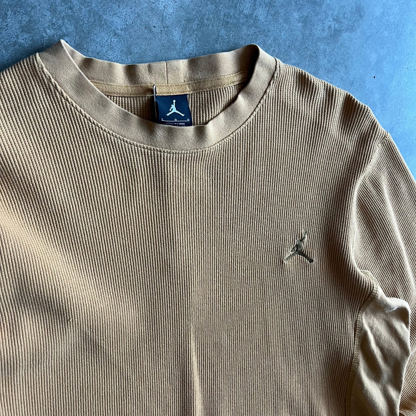 Y2K Jordan Gold Thermal Longsleeve