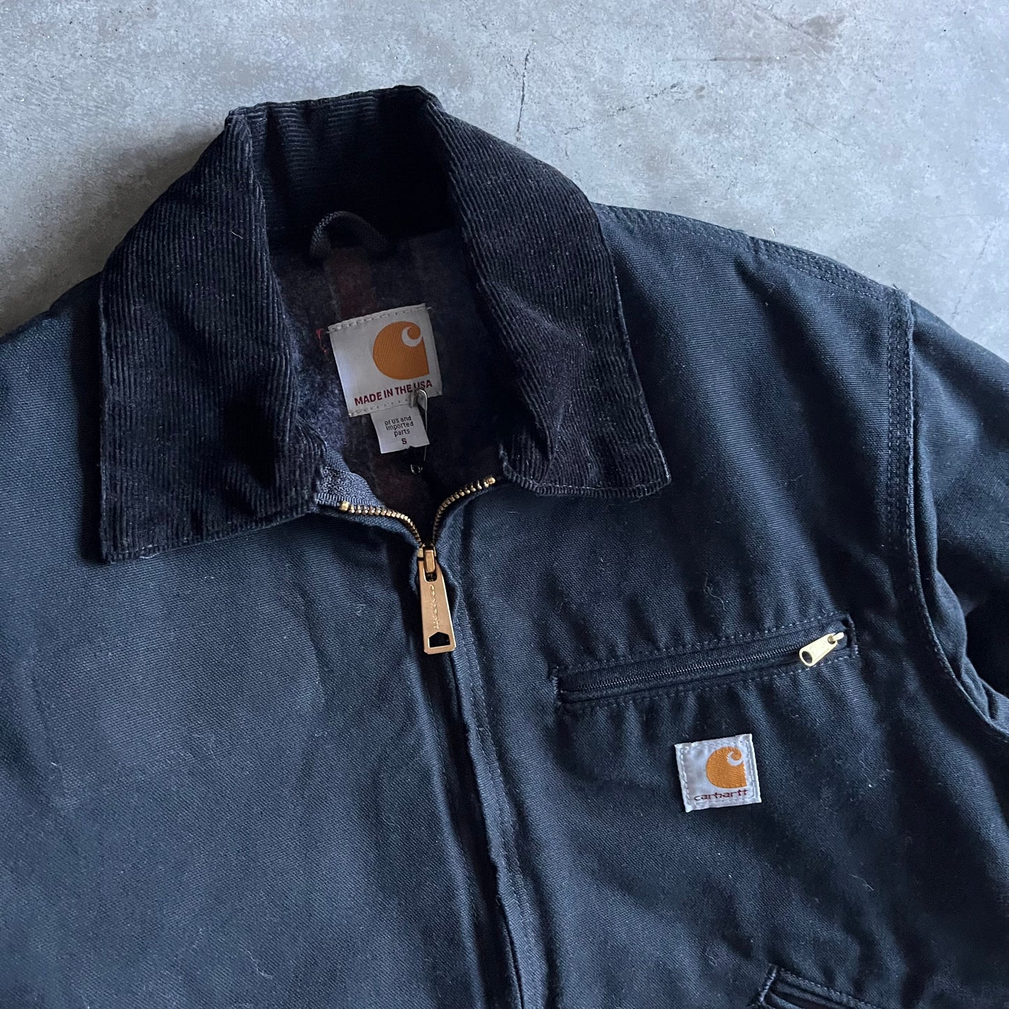 Black Carhartt Duck Detroit Jacket