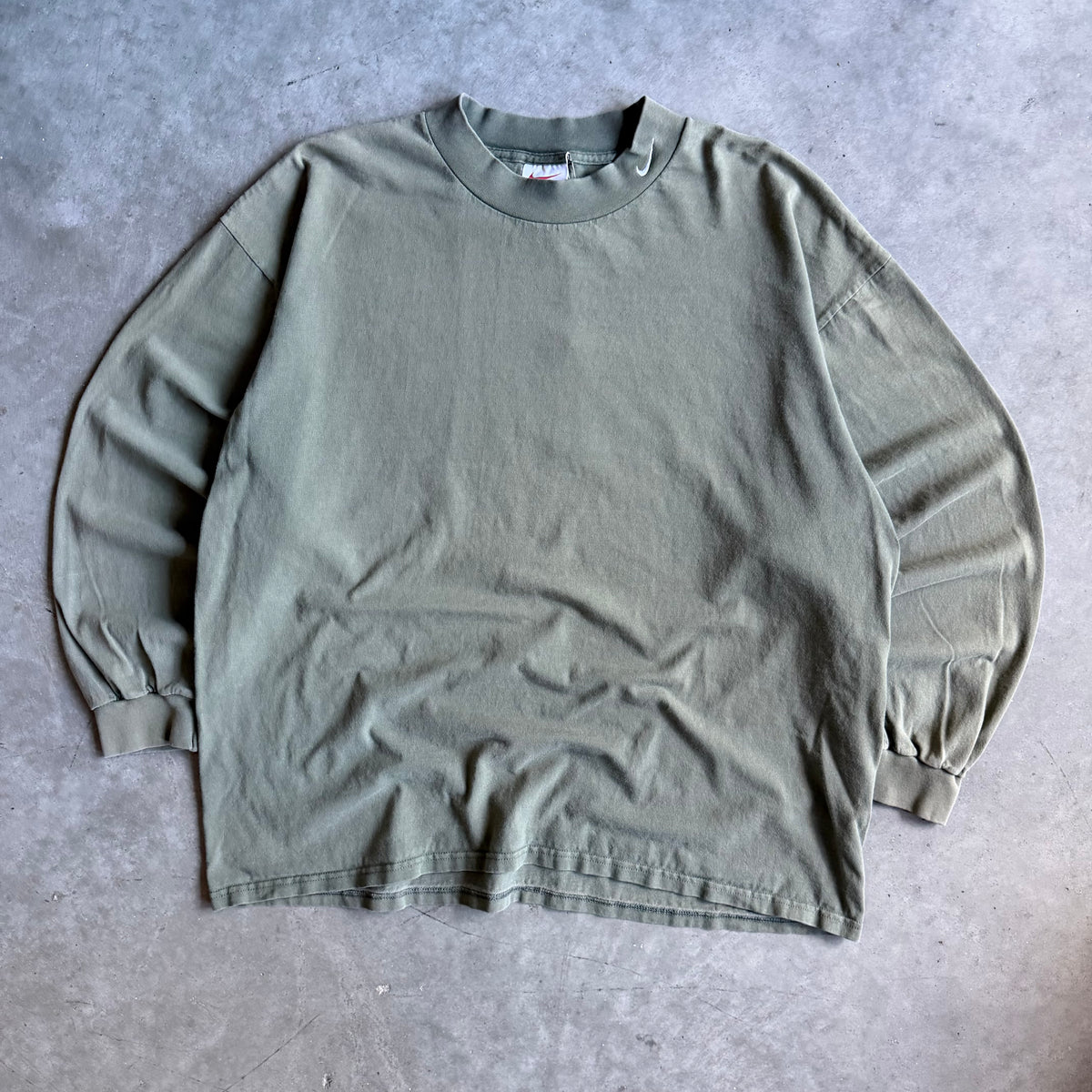Vintage Nike Mock-Neck Swoosh Longsleeve Tee