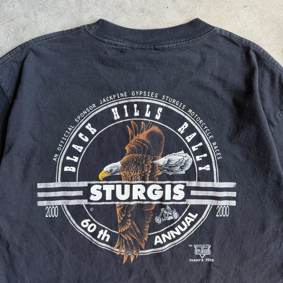 Vintage Sturgis ‘00 Black Hills Rally Chest Pocket Tee