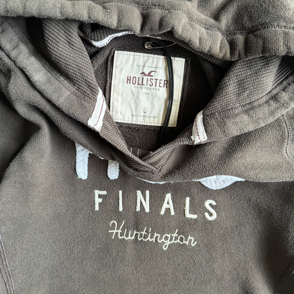 Women’s Y2K Hollister Mocha Brown Huntington Beach Hoodie