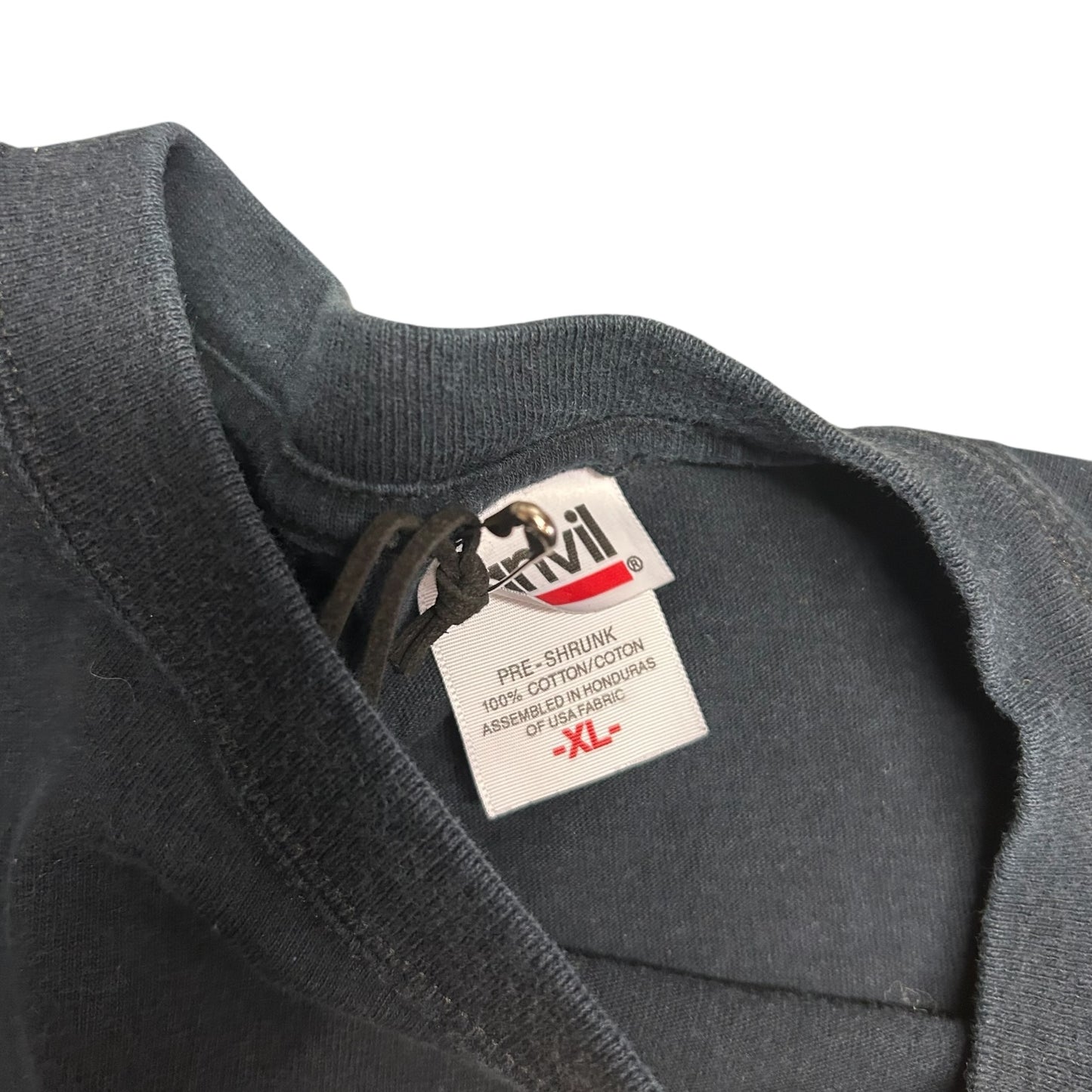 Vintage Iowa Hawkeyes Embroidered Spell Out Black Tee