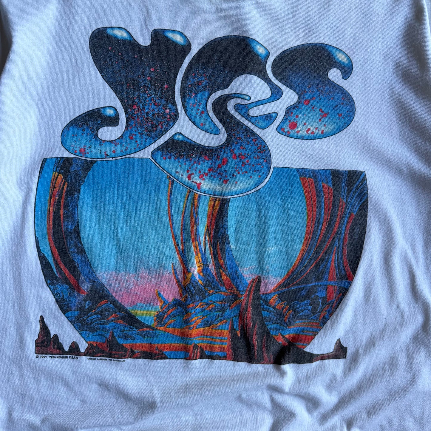 Vintage 1991 Yes World Tour Brockum T Shirt