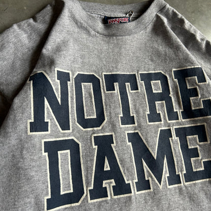 Y2K Notre Dame Spell Out L/S Tee