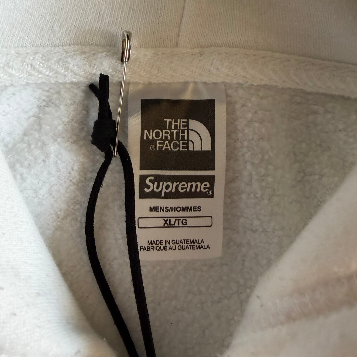 Supreme x The North Face SS18 Metallic Logo Hoodie White