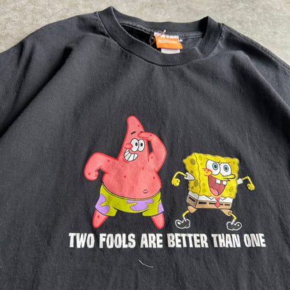 Y2K Nickelodeon SpongeBob Two Fools T Shirt