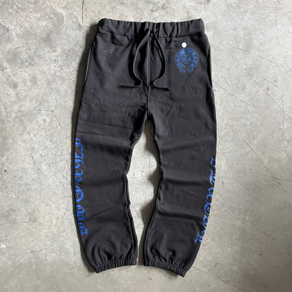 Chrome Hearts Blue Spellout Sweatpants