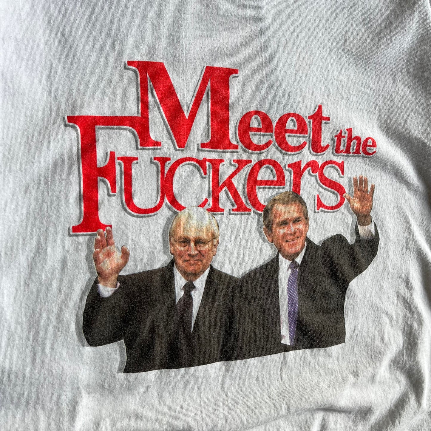 Vintage ‘Meet The Fuckers’ Bush Chaney Political Tee