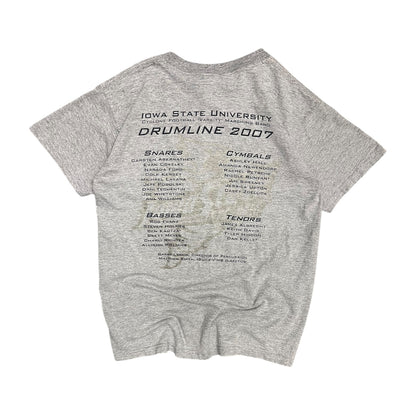 Y2K Iowa State Drumline Grey & Navy Tee