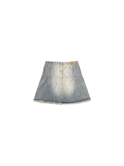Women’s Y2K Paris Blues Jean Skirt