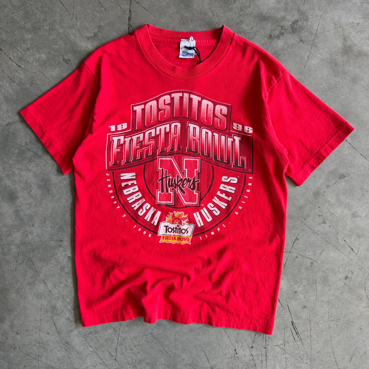 Vintage Salem Sportswear Nebraska Huskers Tostitos Fiesta Bowl Tee