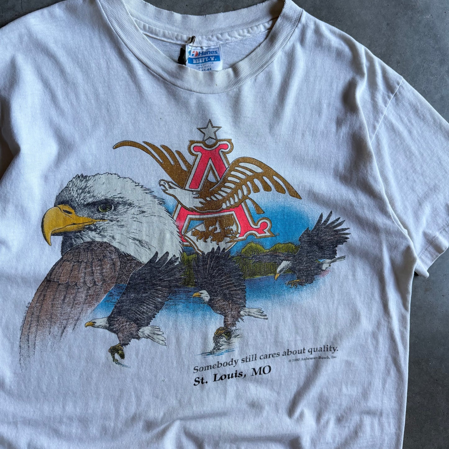 Vintage Anheuser-Busch Soaring Eagle White Tee