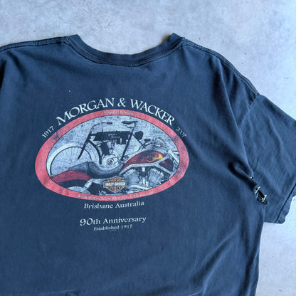 Vintage Thrashed Harley Davidson Eagle Australia T Shirt