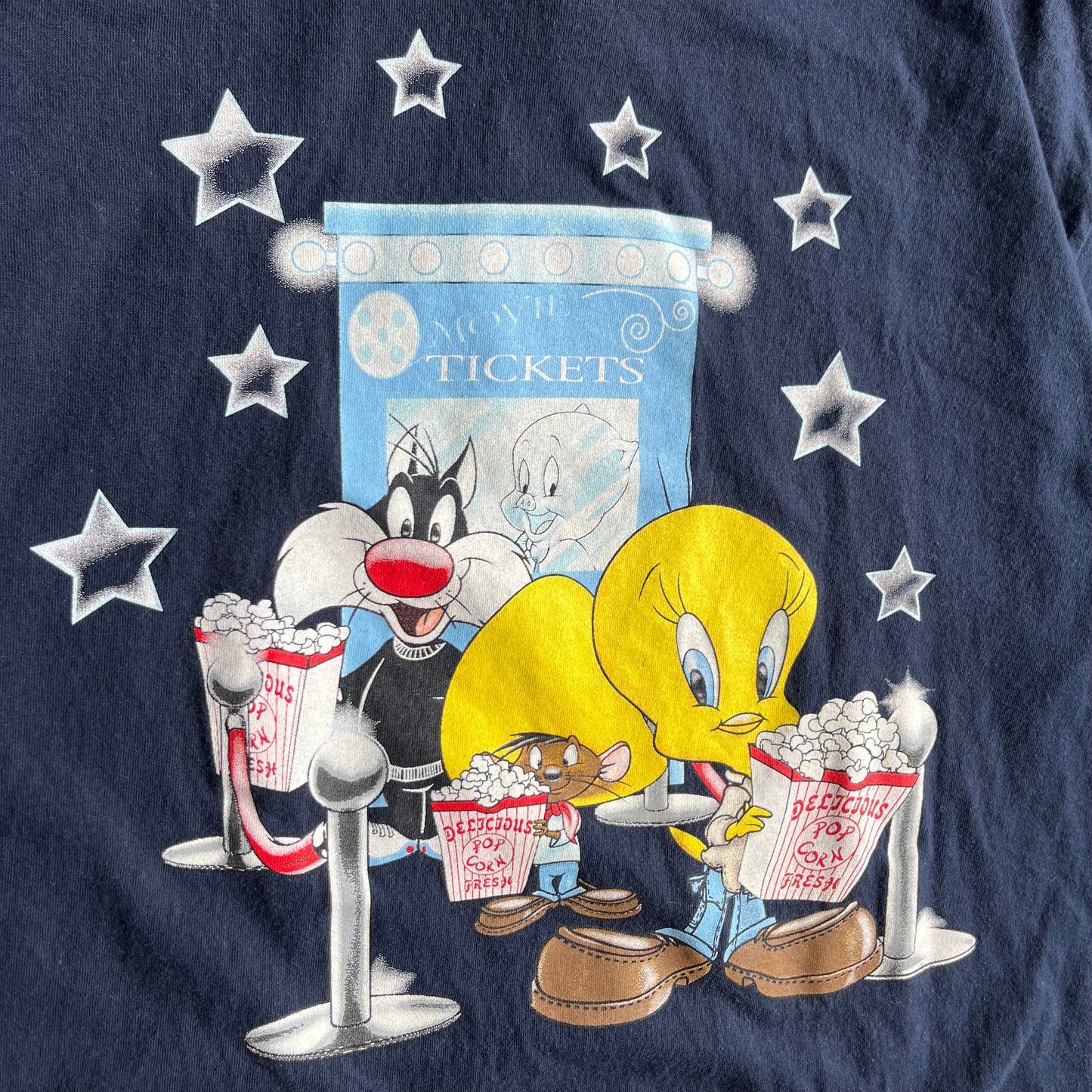 Vintage Looney Tunes Movie Ticket Booth Tee