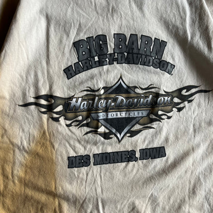 Vintage Big Barn Harley Davidson Tan Tie-Dye Tee