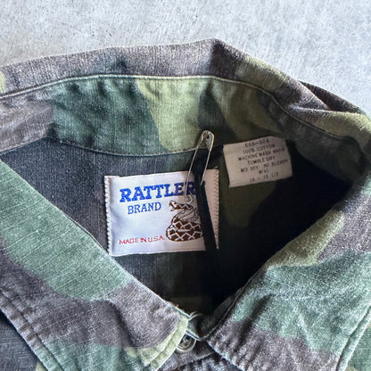Vintage Rattlers Brand Camo Button Up Shirt