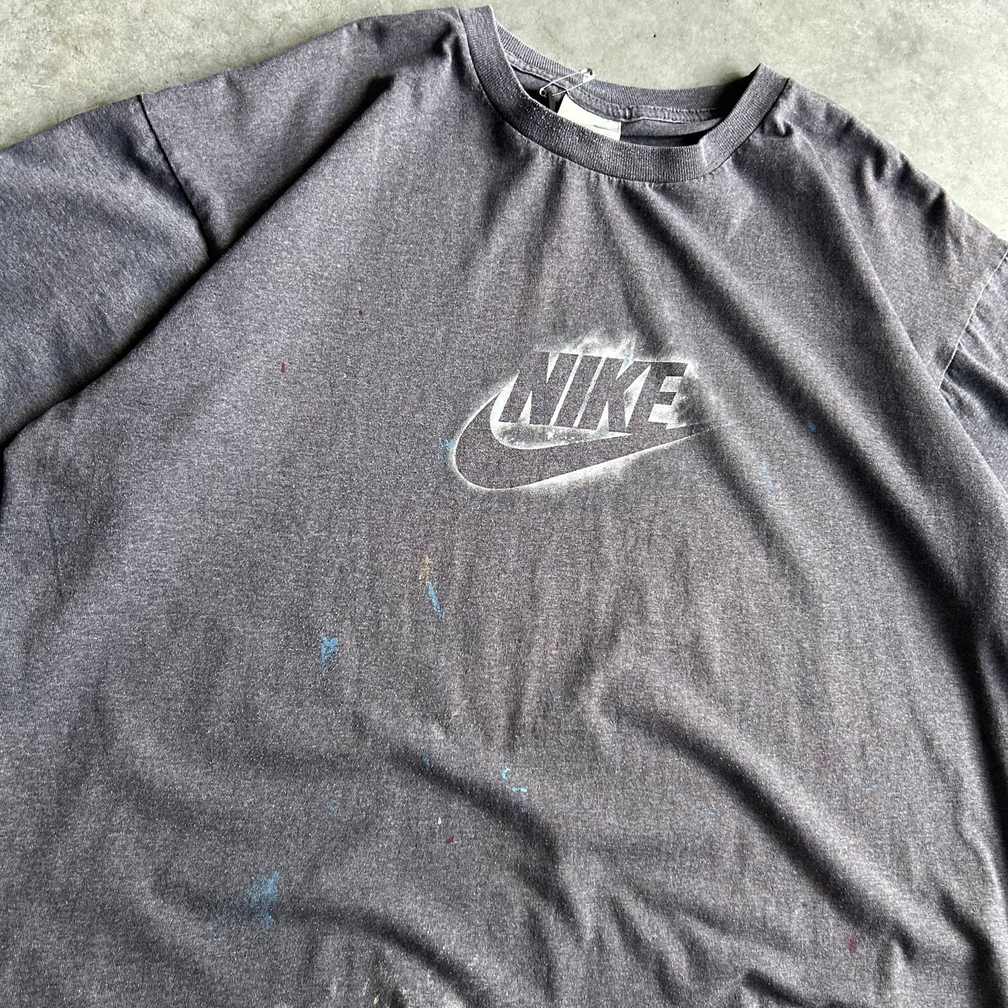 Y2K Nike ‘Go Like Hell’ Paint Splattered Tee