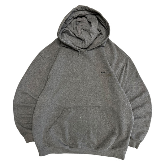 Y2K Nike Grey Hooded Sweatshirt