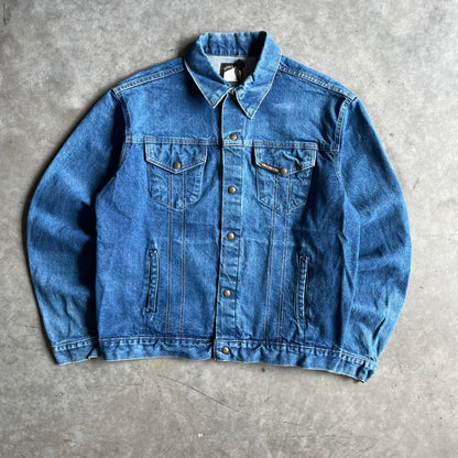 Vintage Big Harley Davidson Patch Denim Jacket