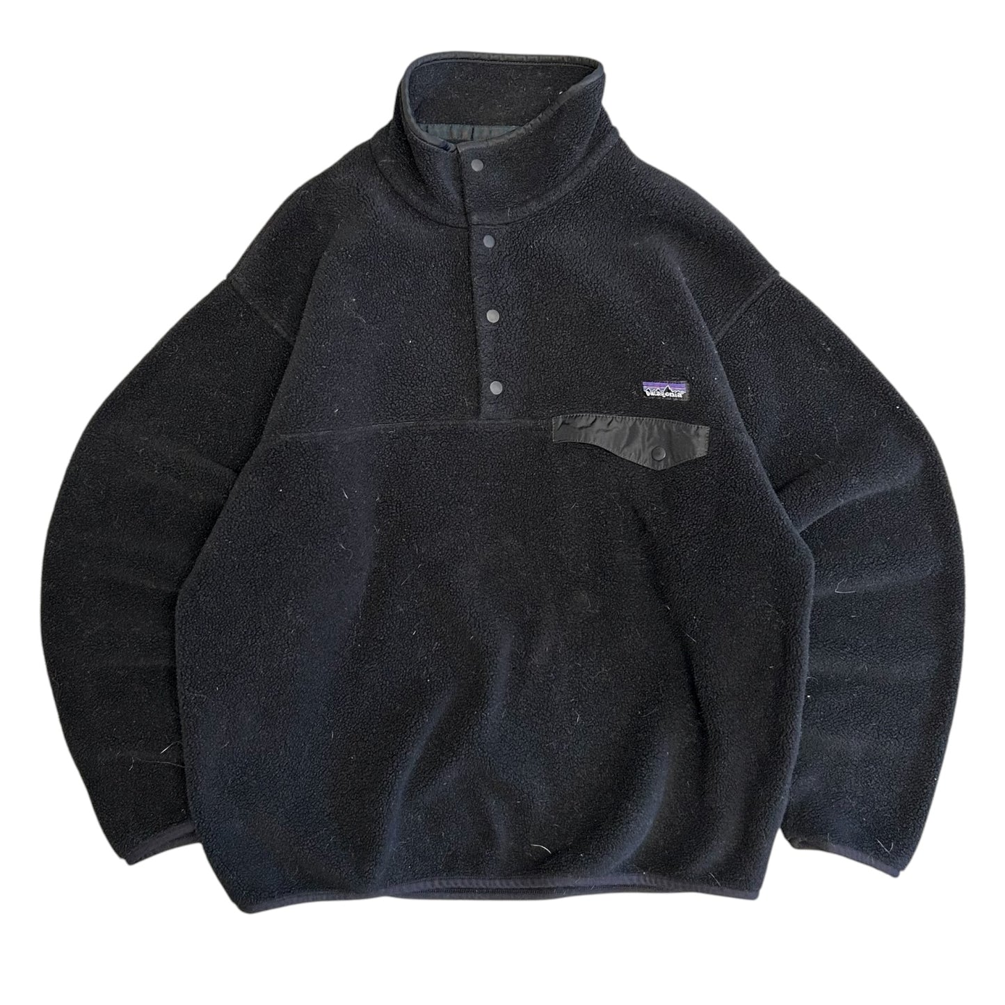 Patagonia Synchilla Black Snap T Black