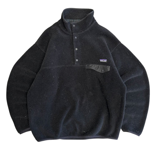Patagonia Synchilla Black Snap T Black