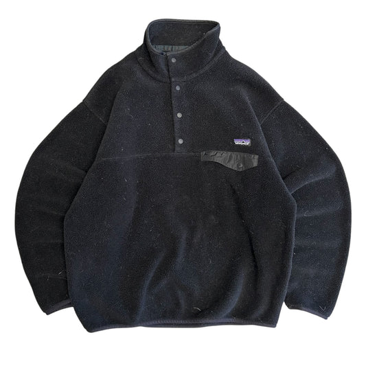 Patagonia Synchilla Black Snap T Black
