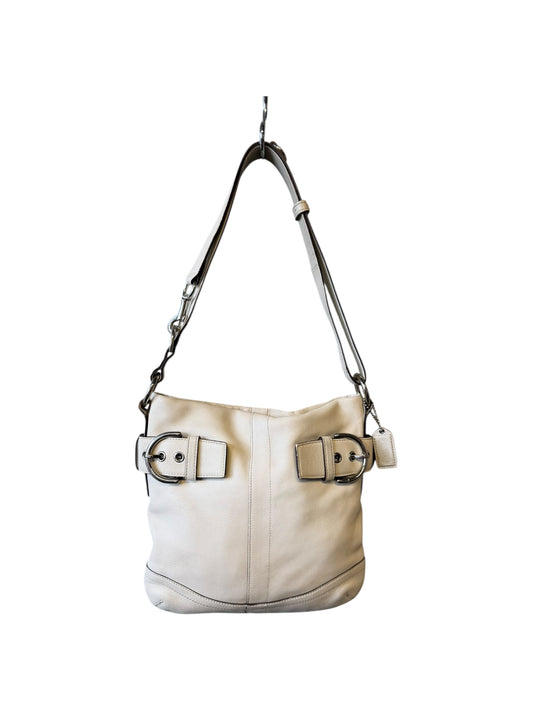 Coach Y2K White Leather Soho Buckle Bag