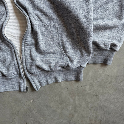 Vintage Big Yank Thermal Lined Heather Gray Hoodie