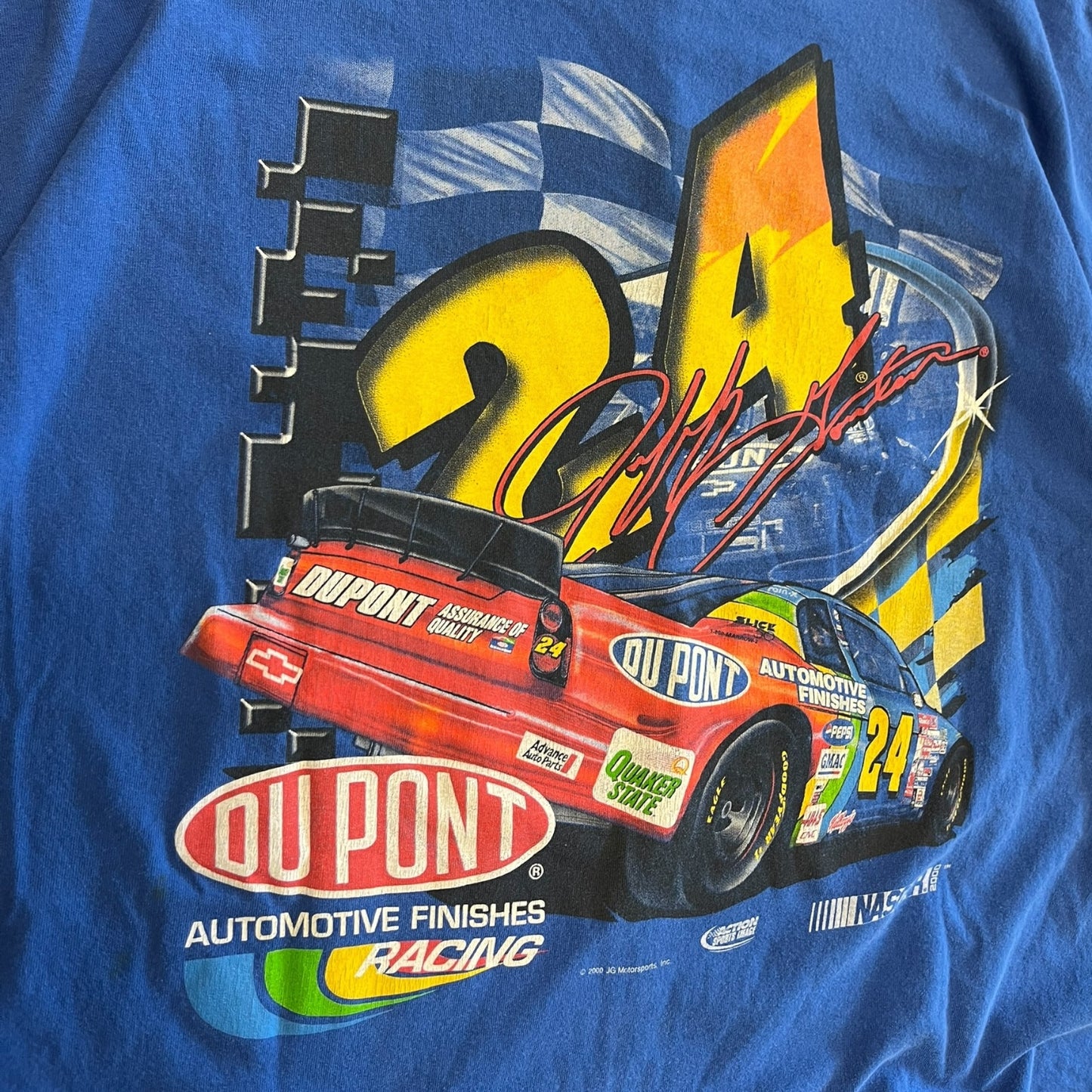 Y2K Jeff Gordon Portrait and Signature NASCAR Tee