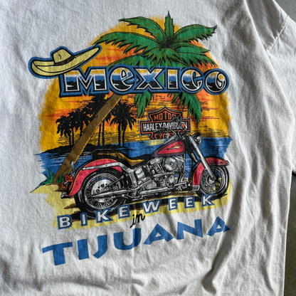Vintage Harley Davidson Tijuana Bike Week Tee