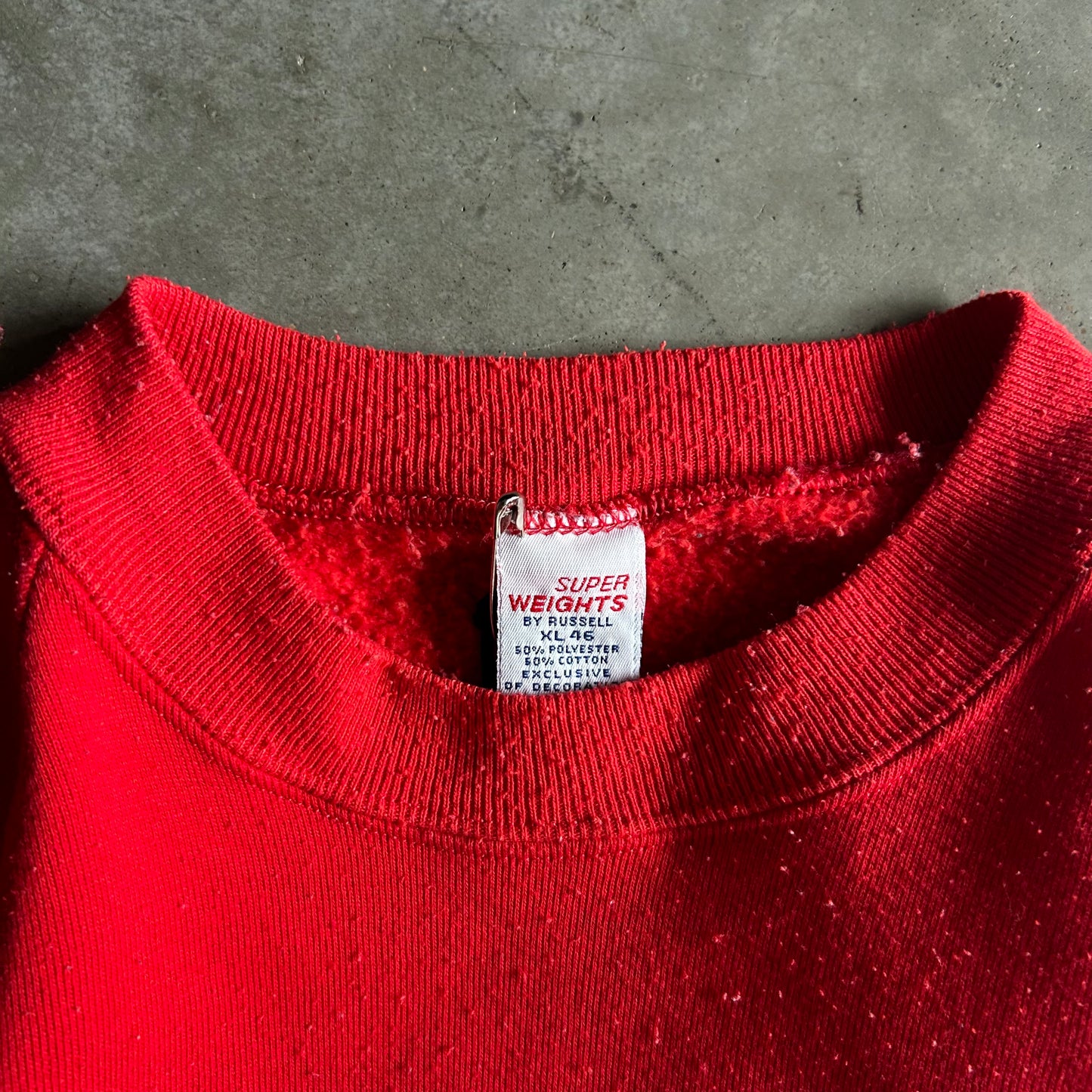 Vintage Bojangles Raglan Cut Red Sweatshirt Crewneck