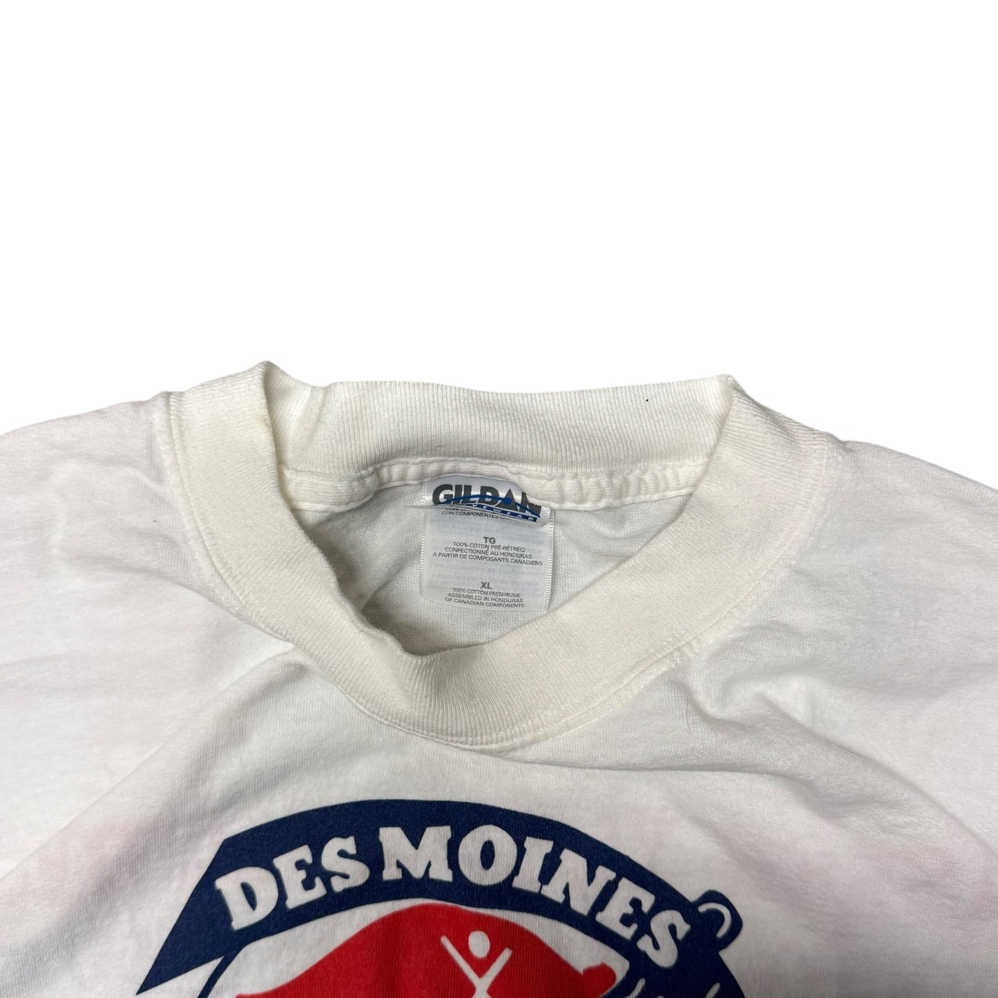 Vintage Des Moines Buccaneers 2000 Whiteout Tee