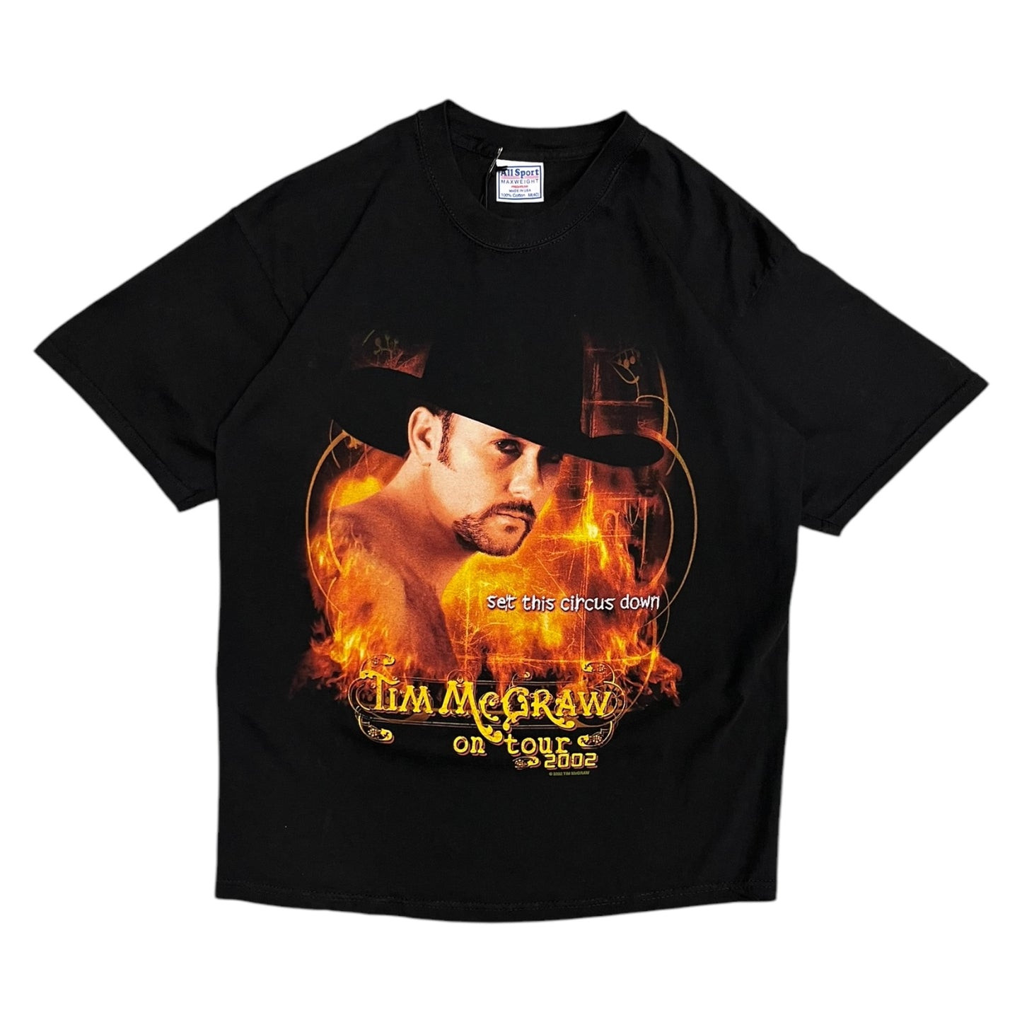 Y2K Tim McGraw Set This Circus Down T Shirt